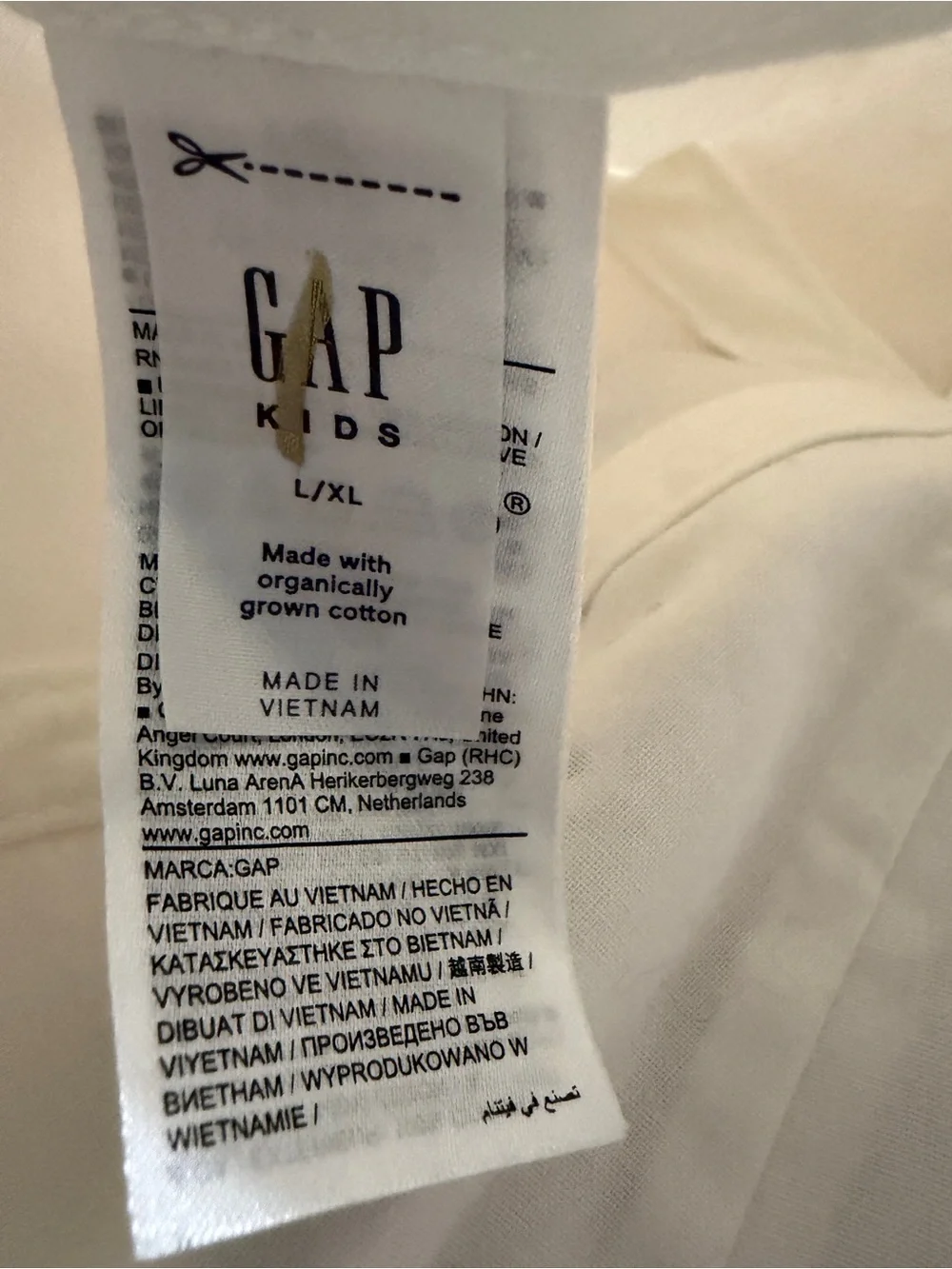 GAP Kids White Cap with Watermelon Patch L / XL